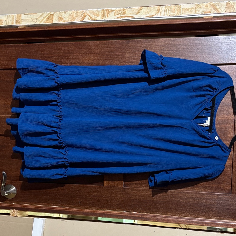 Max Studio Vibrant Blue Midi Dress